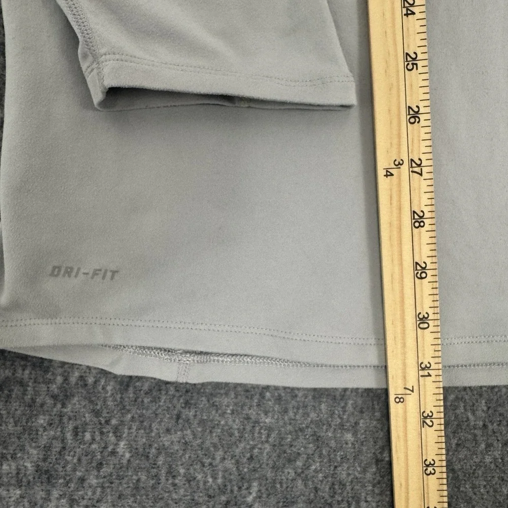 Nike Dri-FIT Running Pullover‎ XL Gray 1/4 Zip Neon Athletic Jacket Men